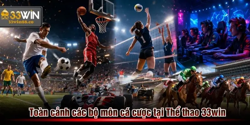 Toàn cảnh các bộ môn cá cược tại Thể thao 33win