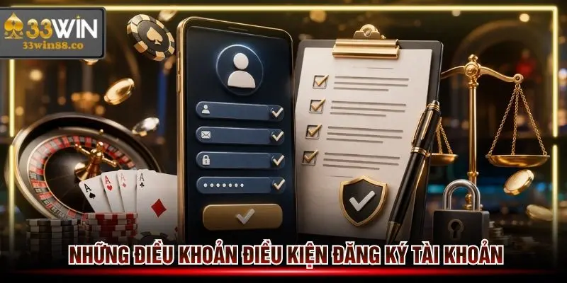 Hội viên tuân thủ điều khoản điều kiện đăng ký tạo tài khoản tại 33win