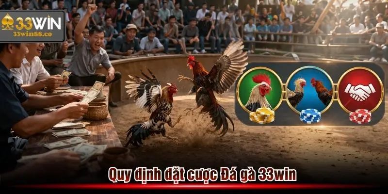 Quy định đặt cược Đá gà 33win cho thành viên