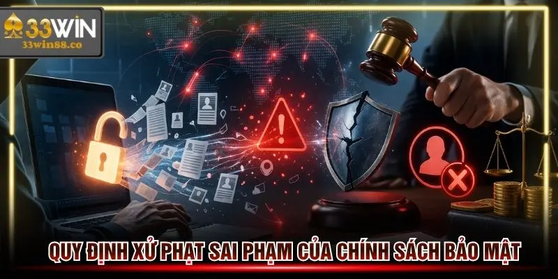 Miễn trừ trách nhiệm và quy định xử phạt của chính sách bảo mật 33win